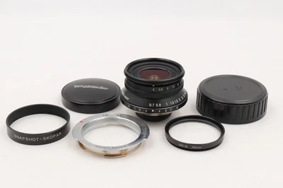 [APP ESTADO PERFEITO] Voigtlander Snapshop Skopar 25mm f4 preto MC Leica L39 JP #15171 - Imagem 1 de 4