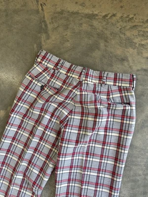 Винтажный новый с Ярлыками Deadstock Levi's Panatela клетку широкие ноги расклешенный брюки 32 X 32  - Изображение 1 из 4