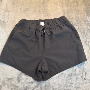 Avia Black Athletic Shorts Drawstring Waist Pockets Womens Medium 8-10 29" - Picture 1 of 11