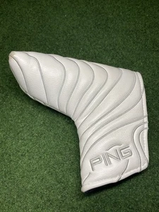 PING PLD Topographic Blade Putter Headcover White-Black Magnetic Closure VGC - Picture 1 of 10