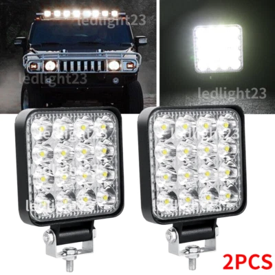 雪犁增压灯 LED 加热灯卡车拖拉机车头灯拖拉机 suv utv — 第 1/4 张图片