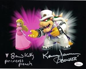 KENNY JAMES & SAMANTHA KELLY Signed 8x10 Nintendo Super Mario Bro Photo JSA COA - Picture 1 of 2