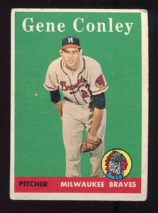 1958 Topps Baseball #431 Gene Conley  Card - VGEX         #1142 - Picture 1 of 1