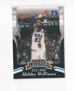 SHELDEN WILLIAMS 2006-07 PRESS PASS LEGENDS SILVER PARALLEL ROOKIESERIAL #'D/499 - Picture 1 of 24