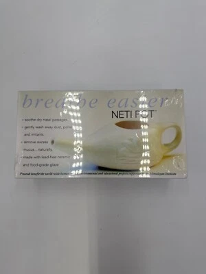 NEW Himalayan Institute  Ceramic Neti Pot Nasal Cleansing Nose Healthy Living - Image 1 of 4