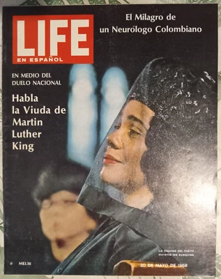 LIFE EN ESPAÑOL MEXICAN MAGAZINE VOL 31 No 10, 2O MAY 68, CORETTA SCOTT ON COVER - Image 1 of 4