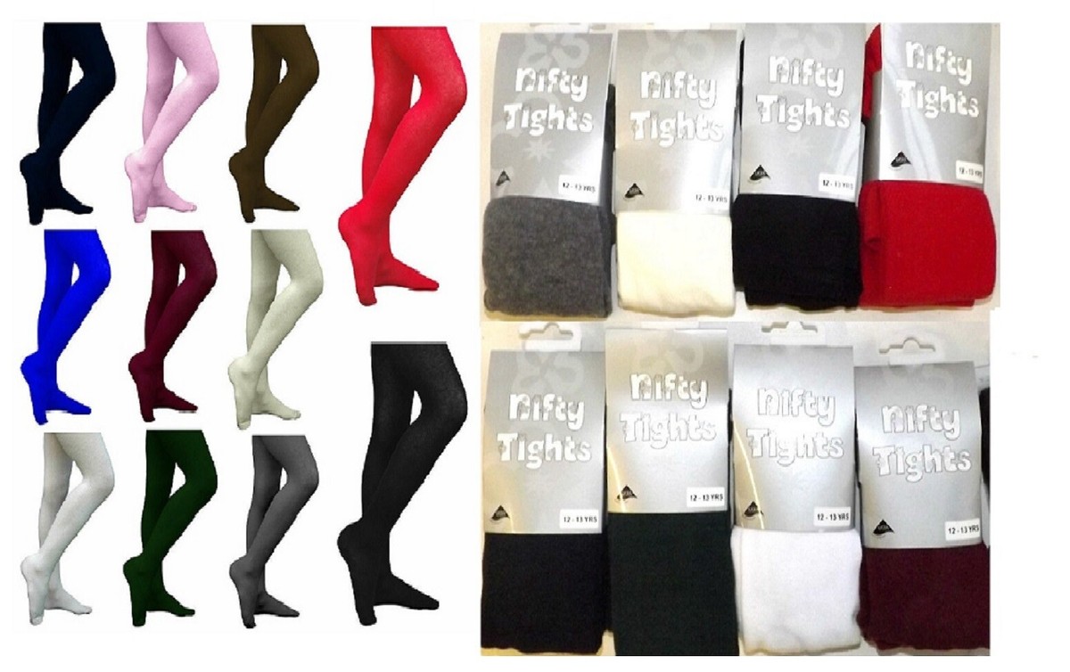 Collants Fille Style It Up - Coton 75% - Taille 2-13 Ans - Lot De 3 Paires - Pour École/Quotidien
