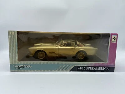 MODELLINO AUTO FERRARI 410 SUPERAMERICA GRIGIA - HOTWHEELS - SCALA 1:18 DIECAST - Immagine 1 di 4