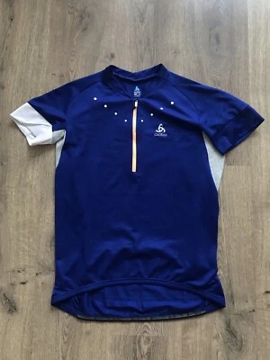 Camisa de ciclismo Odlo para mujer Jersey Blie Top de bicicleta azul dama talla L Foto 1 de 4