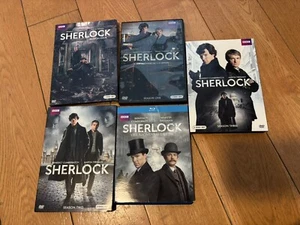 Sherlock Holmes Season 1-4 DVD Lot BBC 2014 Benedict Cumberbatch Blu-ray - Picture 1 of 3