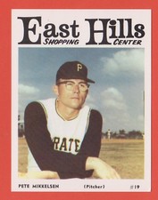 1966 East Hills Shopping Center Pirates 3.25x4.25 Pete Mikkelsen (KCR)