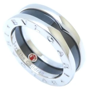 Anillo BVLGARI 346097 Save the Children B.zero1 Plata 925 1 Banda XS Talla 53/293526 - Imagen 1 de 8