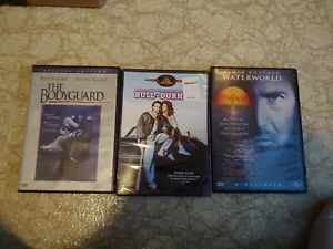 3 Kevin Costner DVDs - 1 new (Bull Durham), 2 used (Waterworld, the Bodyguard) - Picture 1 of 15