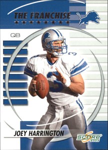 2003 Score The Franchise Detroit Lions Football Card #TF11 Joey Harrington