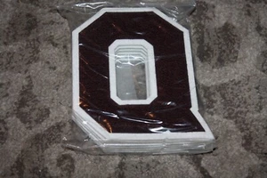 Vintage School Letterman Varsity chenille Letter Q Sport sew patch BURGUNDY - Picture 1 of 1