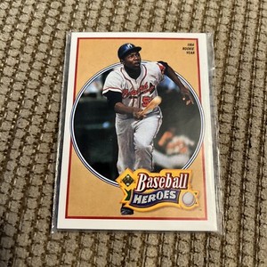 1991 Upper Deck Baseball Heroes Hank Aaron 1954 Rookie Year #19 -27. Braves