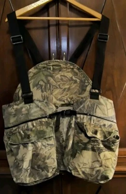 Vintage Spartan Real Tree Camo  Turkey Vest Large/ Xtra large Lots Storage USA - Image 1 of 4