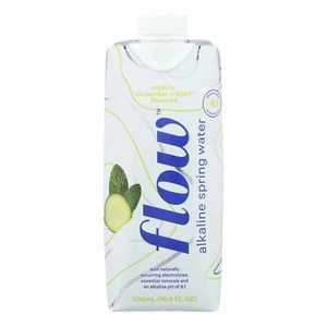 Flow Sprg Water Alka Cuc Mint Case Of 12 500 Ml - Picture 1 of 3