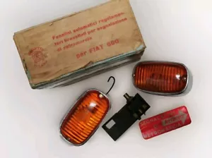 COPPIA FANALINI RETROMARCIA FIAT 600 BREVETTO MILANO NUOVI ORIGINALI - Foto 1 di 6
