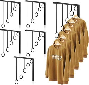 6 Pcs Clothing Display Rack Retail Clothing Rack Boutique Display Shelves Wall M - Picture 1 of 12