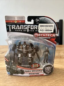 TRANSFORMERS DARK OF THE MOON MECHTECH  BACKFIRE &  SPIKE WITWICKY   HASBRO BNIB - Picture 1 of 5