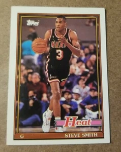 1992-93 Topps Archives Miami Heat Basketball Card #148 Steve Smith - Picture 1 of 2