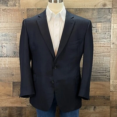 Abrigo Blazer Deportivo Jos A Bank Seda Cabello Camel Para Hombres 46R Azul Espiga Chaqueta Foto 1 de 4