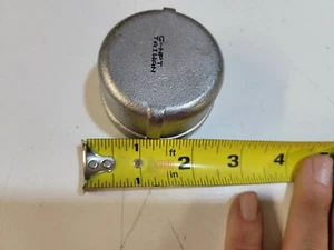 1-1/2" Round Cap 316 Stainless Steel Female Threaded NPT End Class 150 Pipe 40S - Picture 1 of 2