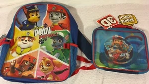 NEU MIT ETIKETT KINDER PAW PATROL BLAU ROT SCHULRUCKSACK/3-D ABNEHMBARE BROTDOSE - Bild 1 von 11