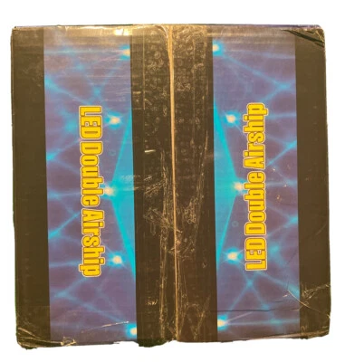  Stage DJ Lights 128 LED Pattern Sound Activated Party Light Double Airship - Image 1 of 4