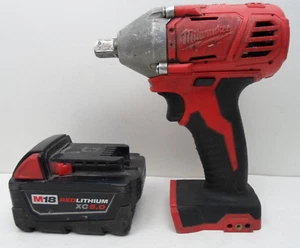 Milwaukee M18 1/2" Impact Wrench w/Battery (O19601-1 KO) EE9 - Picture 1 of 18