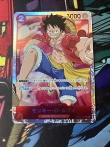 Monkey D. Luffy OP01-024 SR PRB-01 - Japanese - NM - One Piece TCG - US SELLER - Picture 1 of 2