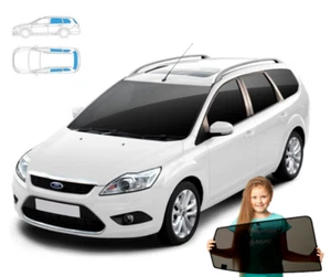 Sonnenschutz für Ford Focus MK2 Kombi 04'-11' Sonnenblenden 5-teilig Set - Bild 1 von 7