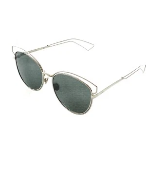 Óculos de sol oval prata sideral Dior - Imagem 1 de 4