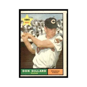 1961 Topps Baseball Card Don Dillard RC Indians #172 - Picture 1 of 3