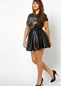 faux leather skirt size 24