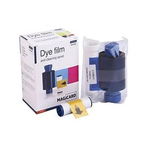 Genuine Magicard MA300YMCKO Full Color Ribbon & 250 Blank White PVC Cards Bundle - Photo 1/6