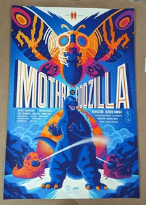 Mondo Movie Poster Tom Whalen Godzilla vs Mothra ed 225 Official Toho - Picture 1 of 1