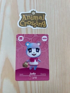 Judy 430 Animal Crossing Amiibo Card Authentic Series 5 MINT NEVER SCANNED - Picture 1 of 2
