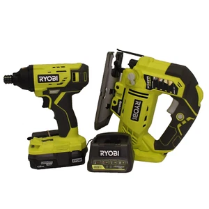 RYOBI ONE+ 18V Impact Driver & Jig Saw Combo Kit - Includes 1 Battery & Charger - Picture 1 of 24