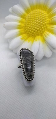 ANELLO ARGENTO DONNA AGATA MUSCHIATA SPOLA ETNICO MIS 10 ARTIGIANALE EXPLOIT - Immagine 1 di 3