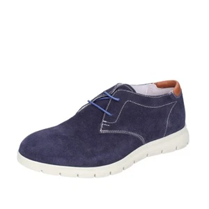 scarpe uomo CAFè NOIR classiche blu camoscio MRP611 BF592 ma) - Foto 1 di 5
