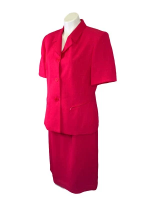 Traje Falda Herman Geist Rosa 12 M Mediano Conjunto Dos Piezas Manga Corta De Colección Usado en Excelente Condición Foto 1 de 4