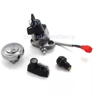 Ignition Switch Fuel Cap Lock Keys For Yamaha XVS650AT V-Star Silverado 2003-11 - Picture 1 of 8
