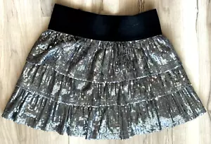 Girls Silver Sequin Skirt by The Children's PLACE Size 6 - Picture 1 of 5