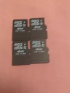 Eig 4-4GB Micro SD HC Memory Cards - Picture 1 of 1