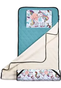 Kleinkind Nickerchen Karte Kinder Baby Einhorn mit Kissen und Decke 52x22 Neu Versiegelt - Bild 1 von 7