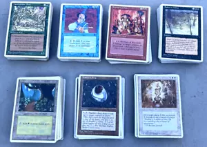 1995 Magic The Gathering 4th Edition 1/2 Complete Set 404 Total Card MTG 199/377 - Picture 1 of 16