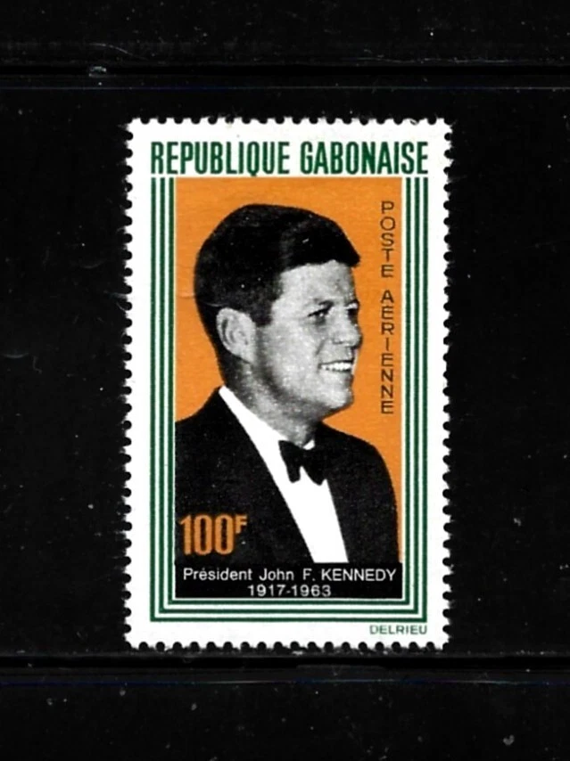 Estampillas de Gabón-Scott-#C27-100f-Como nuevas/NH-OG-1964-Correo aéreo Foto 1 de 1