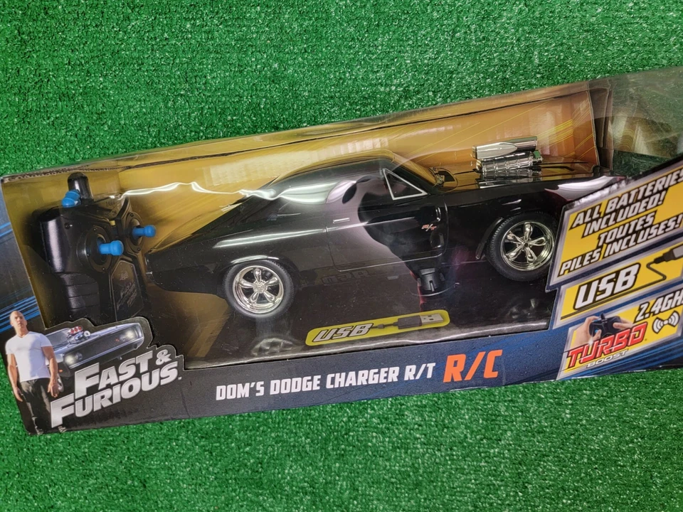 Jada Toys Fast & Furious RC 1970 Dodge Charger R/t Remote Control Vehicle 1 16